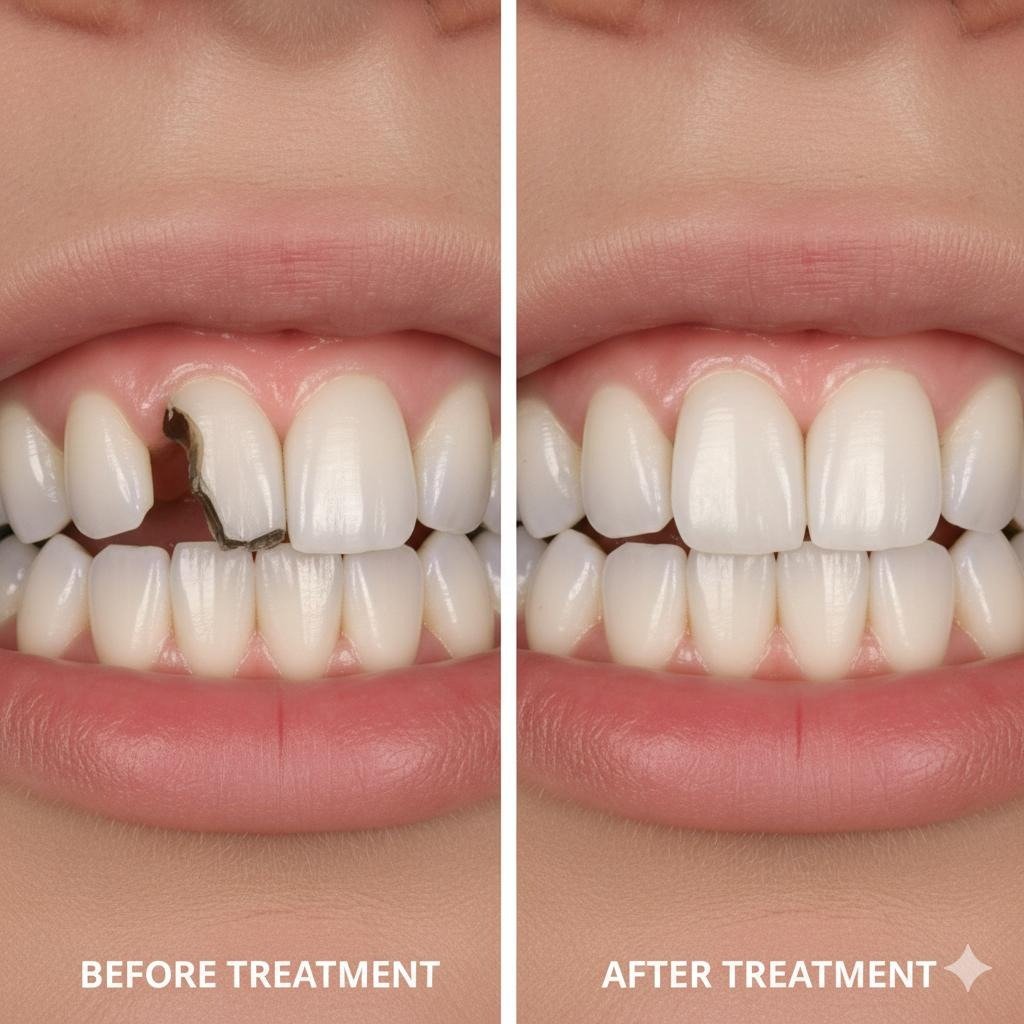 Fractured Tooth Reconstruction